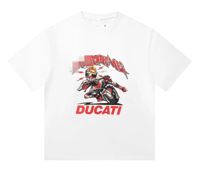 Supreme Track Jacket & Tee Set Ducati Collaboration — 2024白色短袖