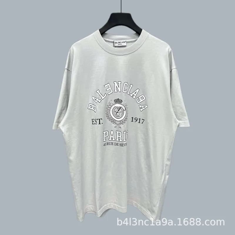 Balenciaga Logo Graphic Tee Arch Logo Print