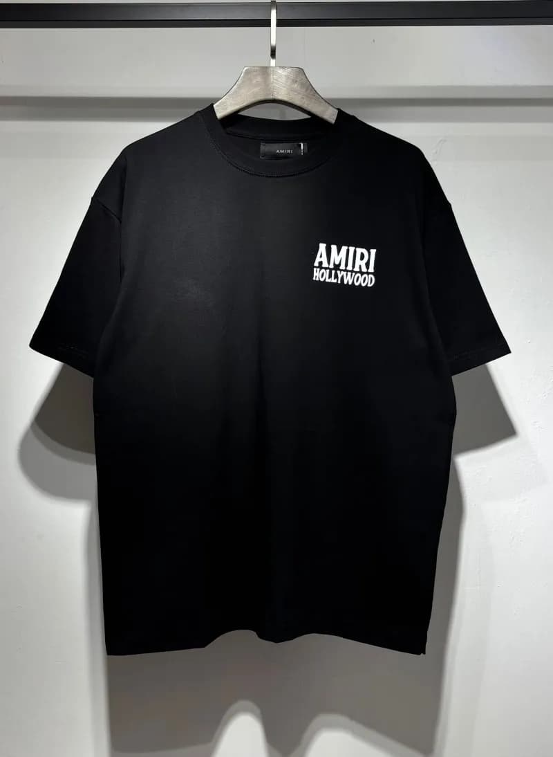 Amiri Logo T-Shirt Mesh Script — 743 black