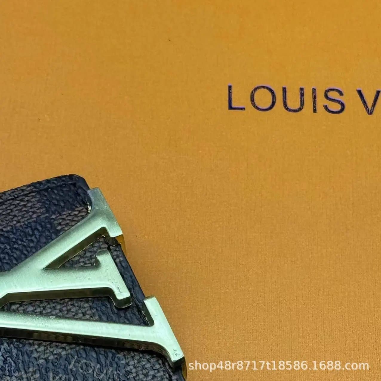 Louis Vuitton LV Belt Monogram Eclipse — 咖格 金扣