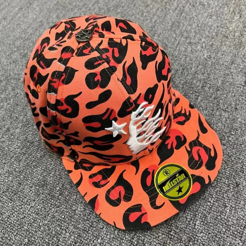 Hellstar Snapback Cap Flame Graphic — 30