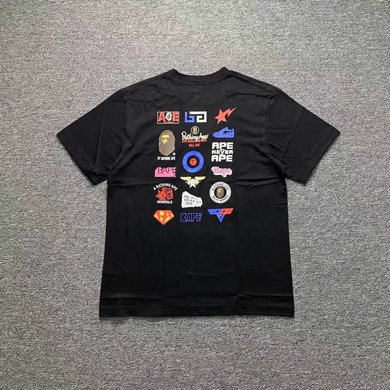 BAPE Ape Head Tee Camo Ape Head — D002 Black