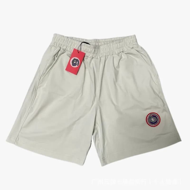 Canada Goose Logo Shorts Arctic White