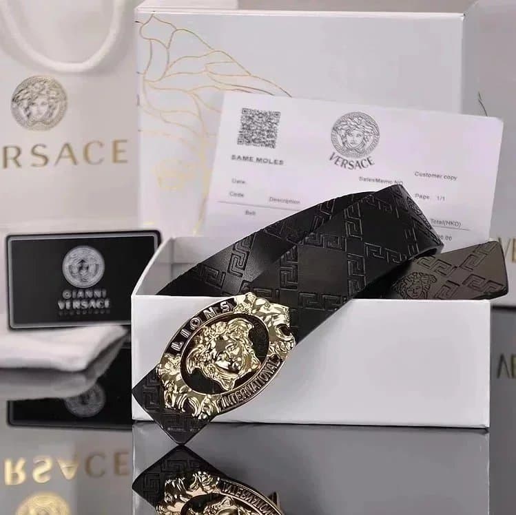Versace Medusa Belt Gold Medusa Buckle
