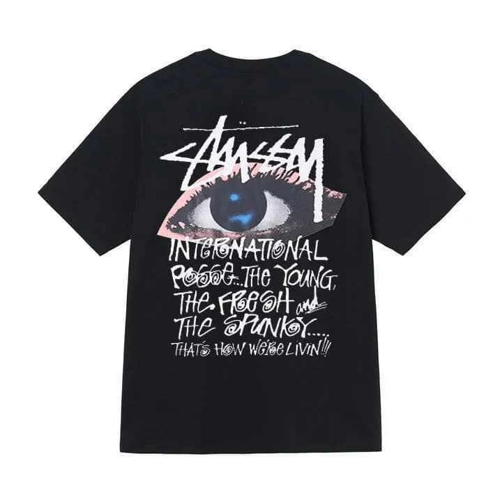 Stüssy Wizard Graphic Tee Blue Star Wizard — 黑色【眼睛】
