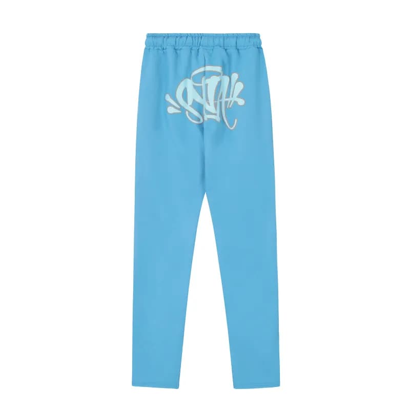 Sp5der Logo Joggers Sky Blue
