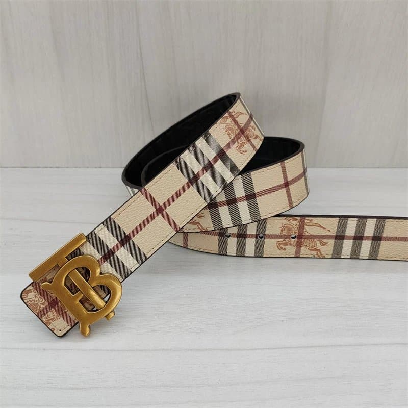 Burberry Monogram Belt Check Print — 上TB杏花古铜