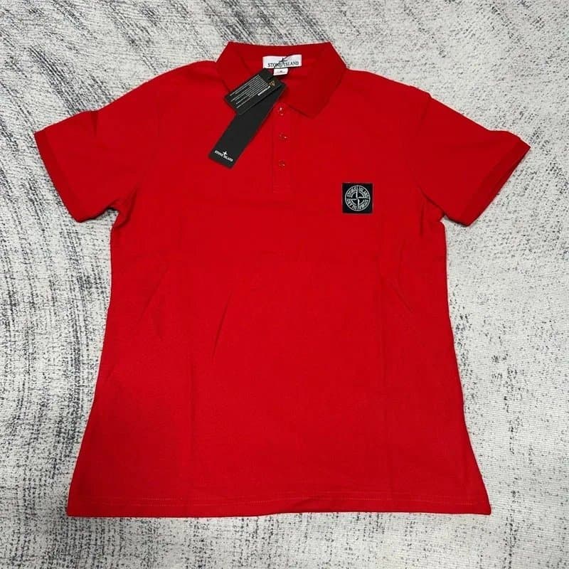 Stone Island Polo Shirt Reflective Compass Patch — C16