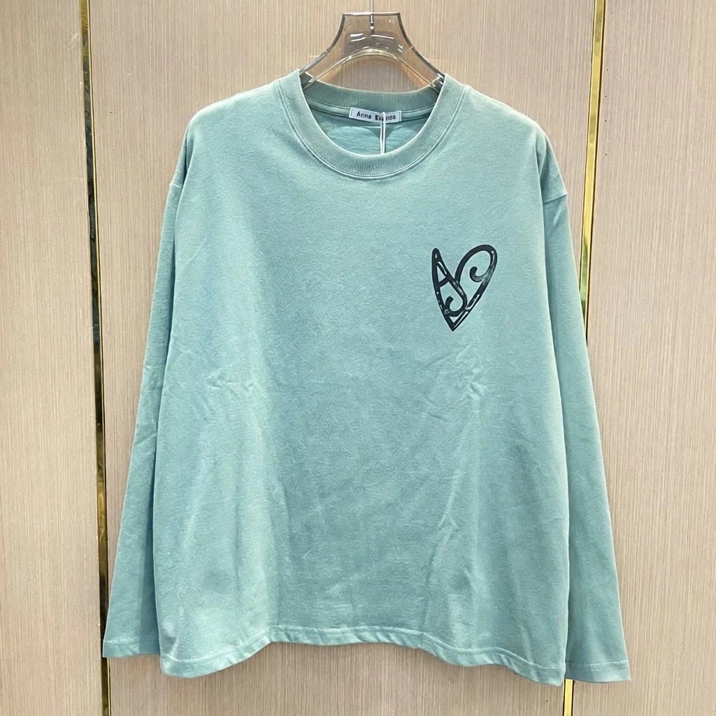 Acne Studios Long-Sleeve T-Shirt Heart Logo