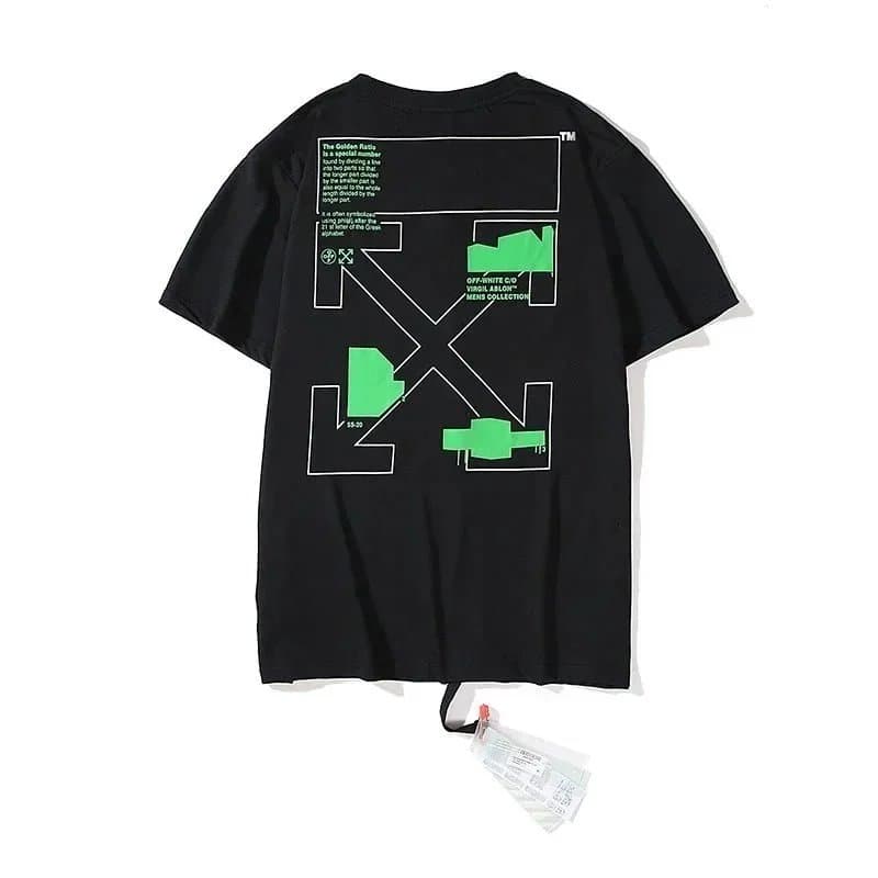 Off-White Graphic Tee Diagonal Stripe — 22