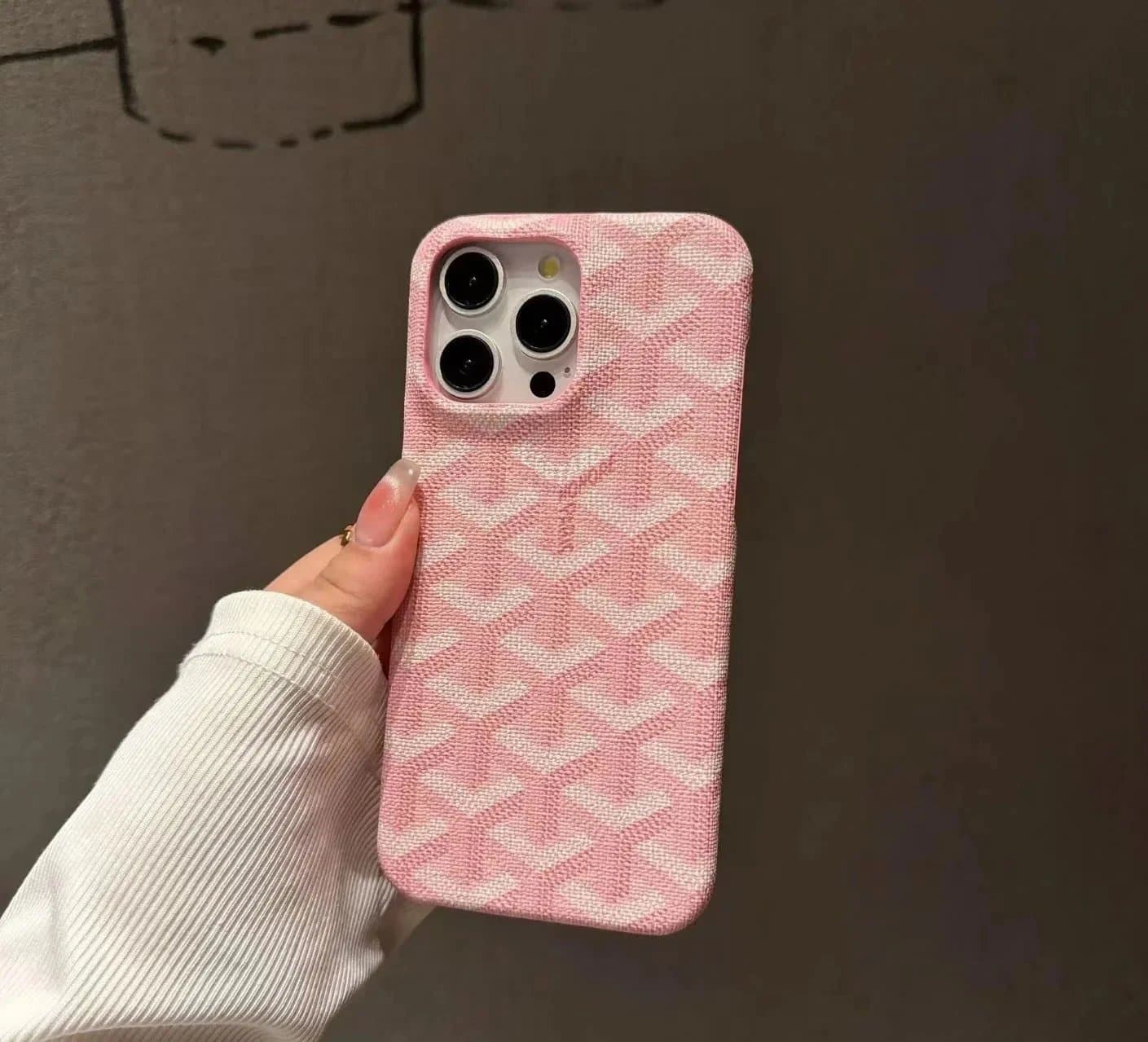 Goyard Phone Case Chevron Canvas — 5