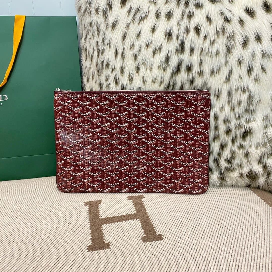 Goyard Saint Louis Pouch Chevron Canvas