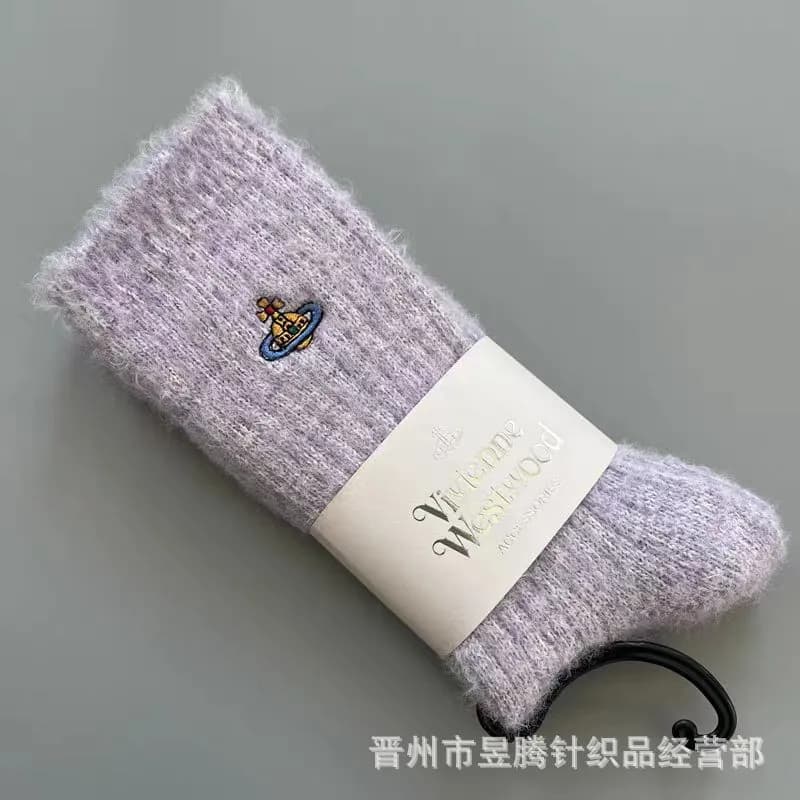 Vivienne Westwood Embroidered Sock Orb Logo