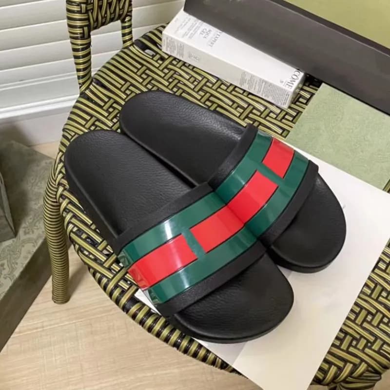 Gucci Web Stripe Slide Green Red Web