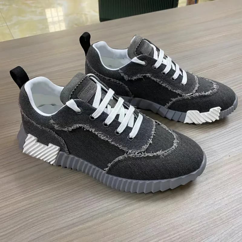 Hermès Oran Sneaker Canvas — 8深灰牛仔面