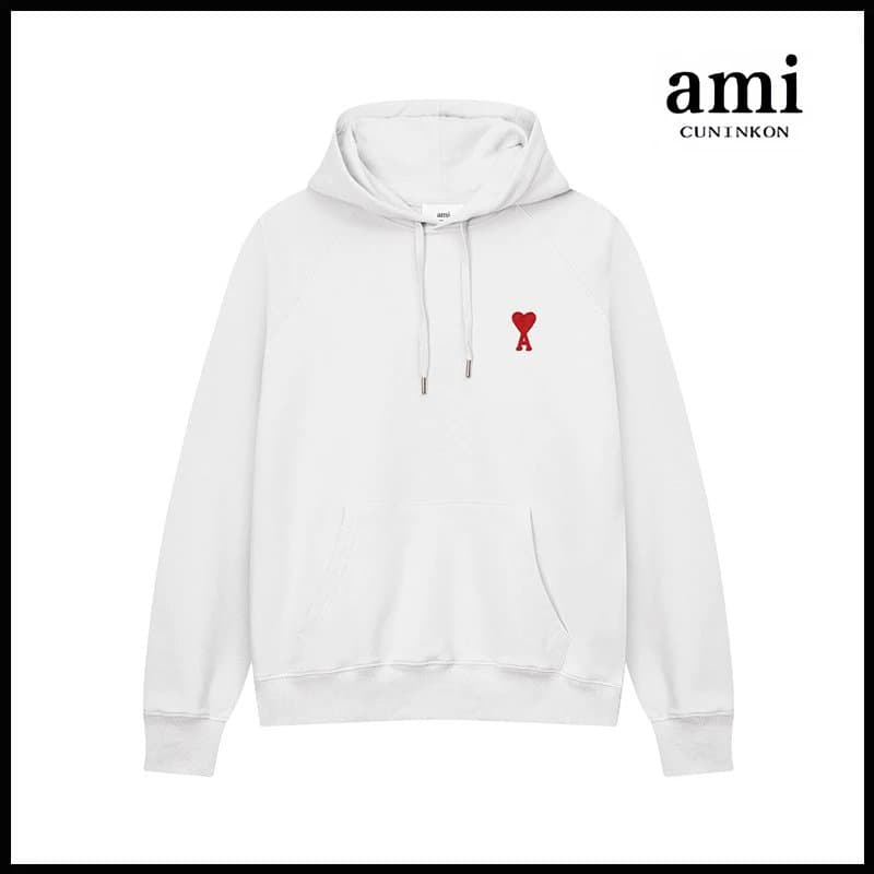 AMI Paris Jogger Logo Embroidery — 白色【635连帽款】