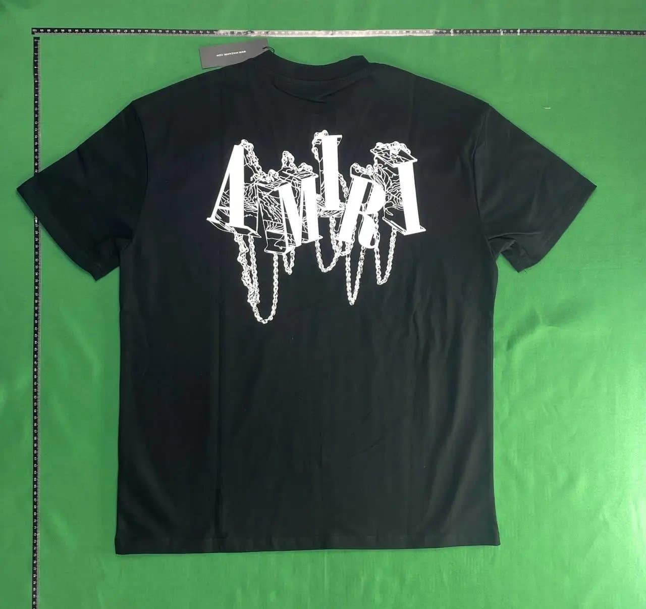 Amiri Graphic Tee Sequined Logo — 9