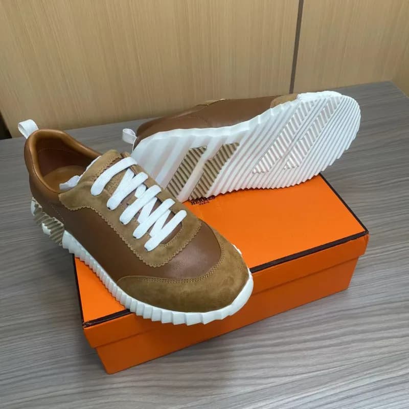 Hermès H-Logo Sneaker White Mesh with Black H — 14皮面