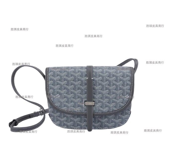 Goyard Saint Louis White Chevron — 灰色