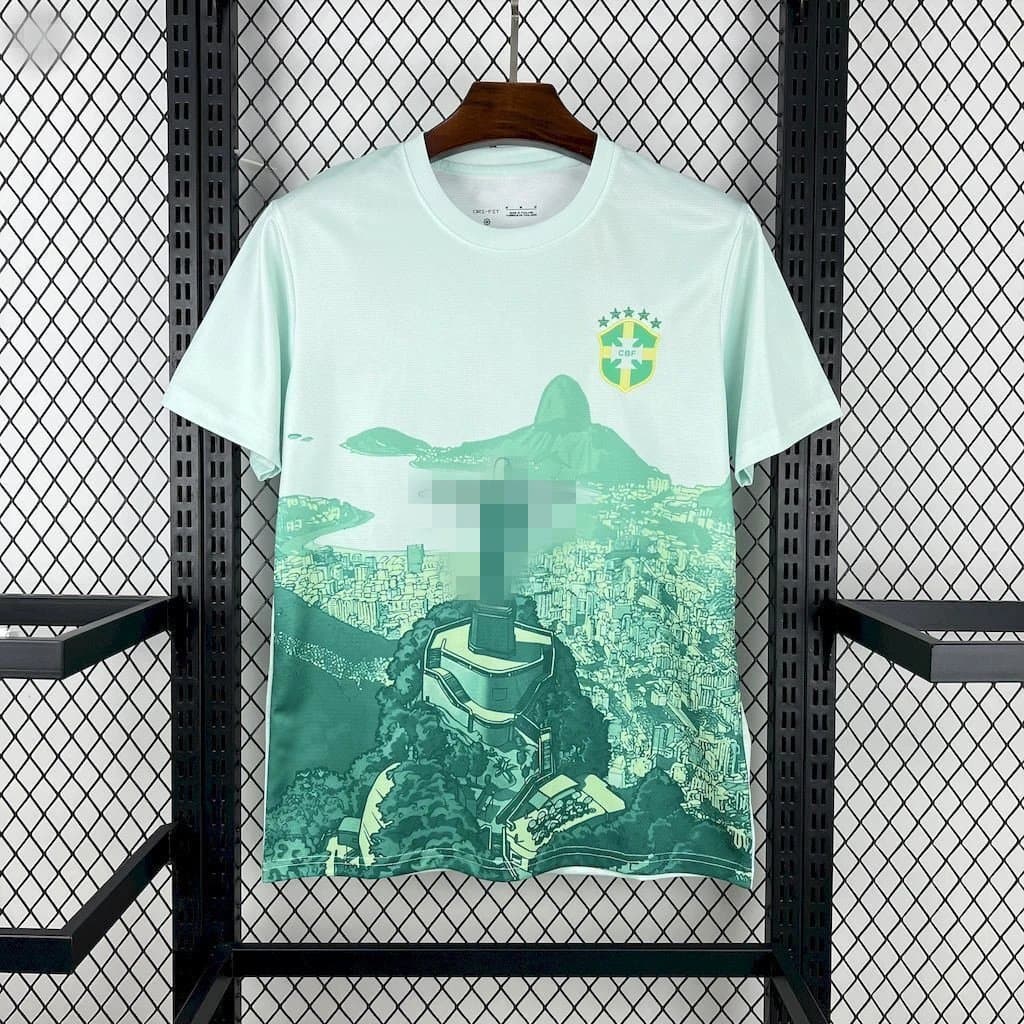 Nike Brazil National Team Tee Rio Cityscape Print