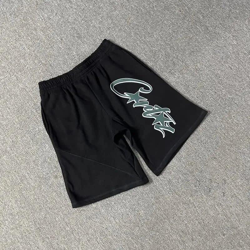 Travis Scott Graphic Shorts Pink Script Logo — 805黑色
