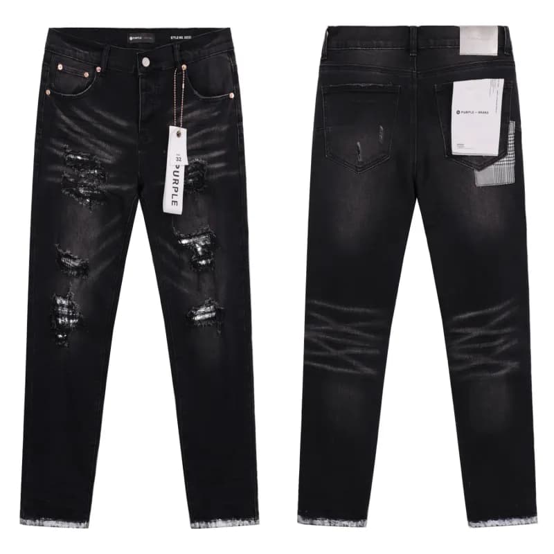 Denim Tears Cargo Shorts Washed Red Splatter with Crystal Embellishment — 8185 black