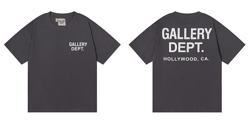 Paint Splatter Shorts Gallery Dept. Logo — t-shirt 3