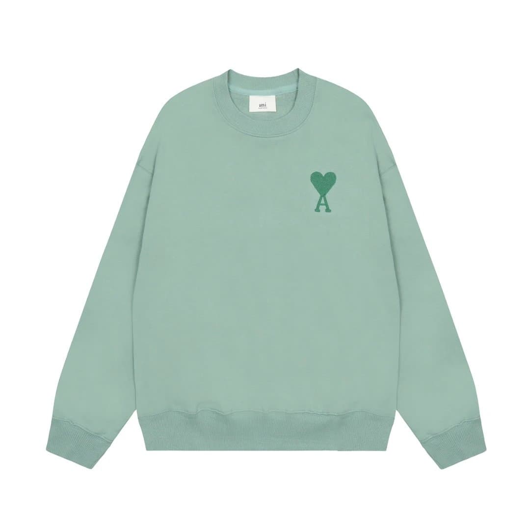 AMI Paris Crewneck Sweatshirt Heart Logo