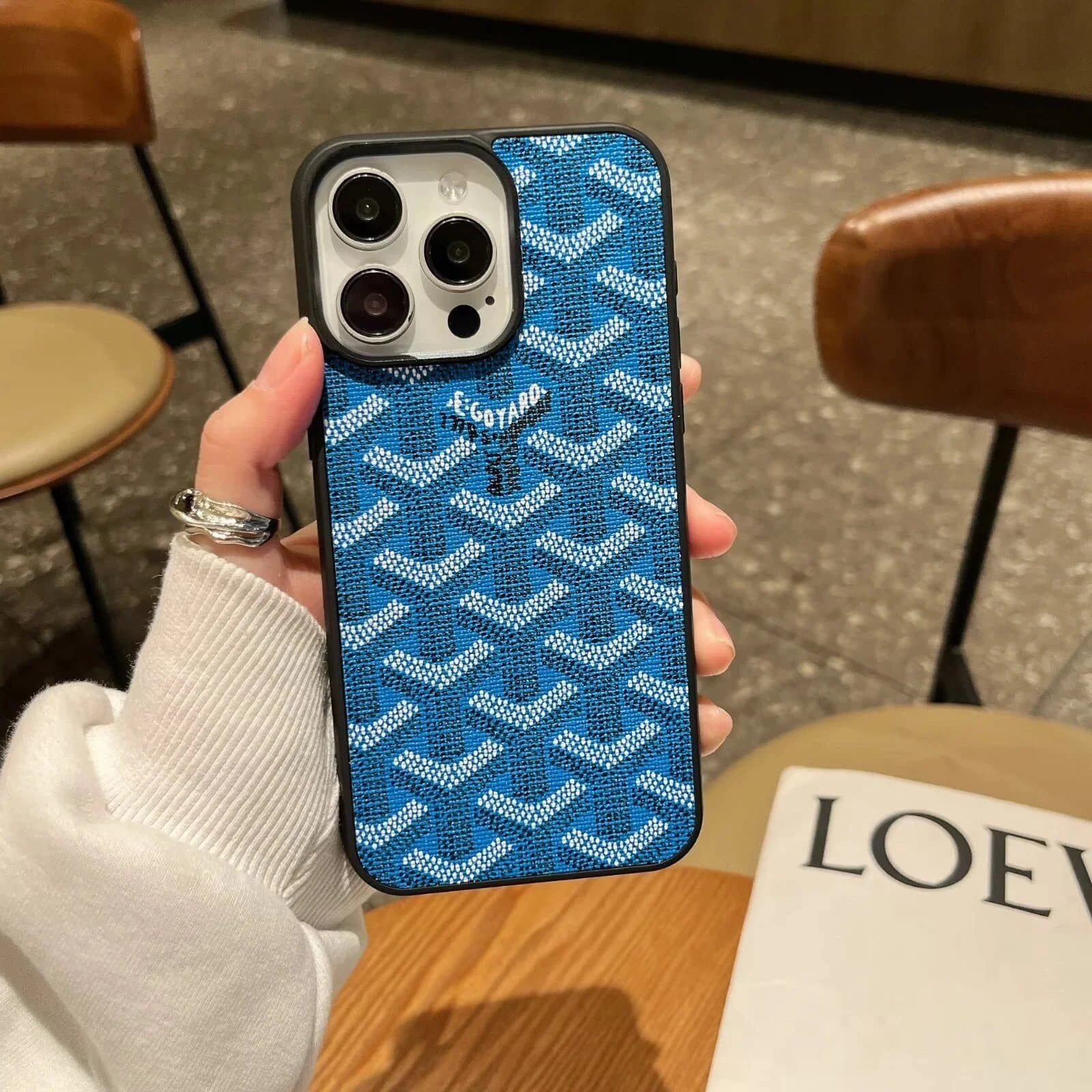 Goyard Phone Case Chevron Pattern — 8