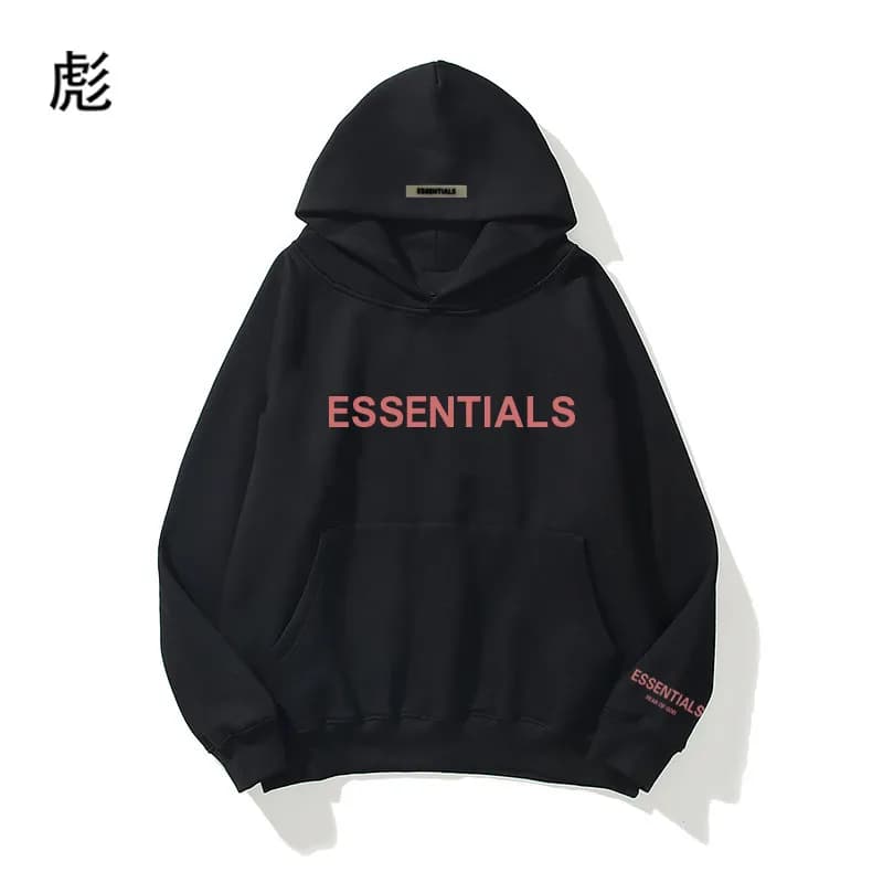 Fear of God Essentials Essentials Hoodie Logo Print — 7 黑色