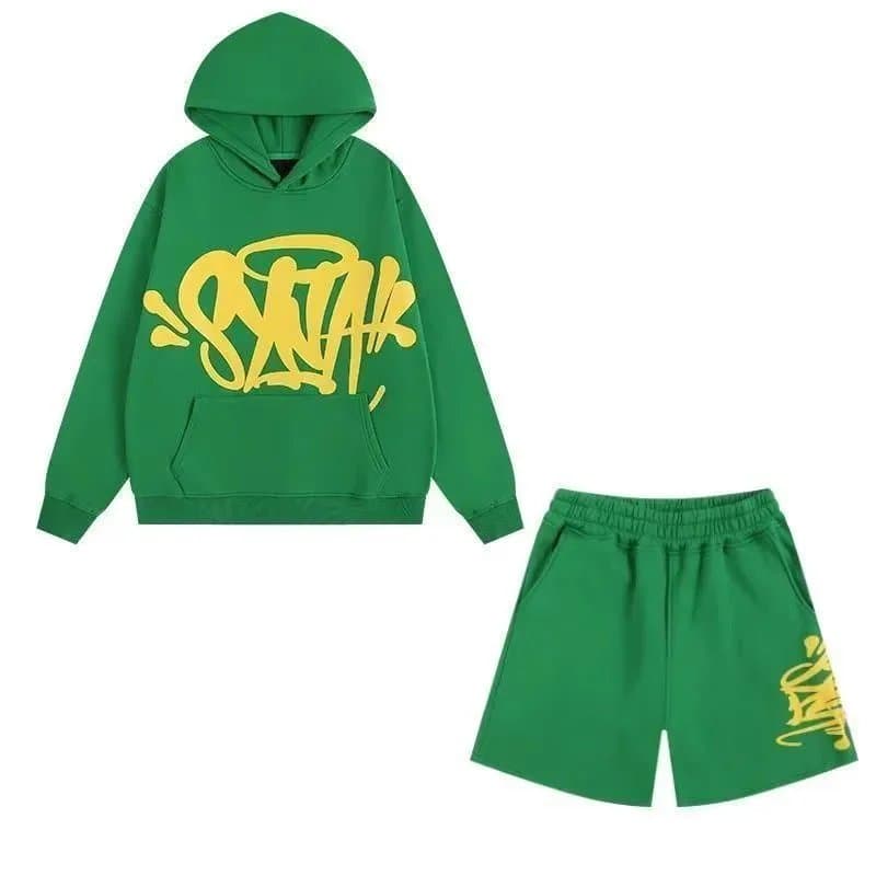 Corteiz Hoodie & Shorts Set Graffiti Logo