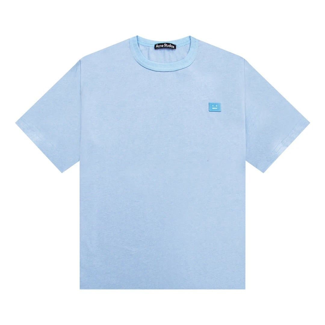 Acne Studios Smiley Face T-Shirt Light Blue