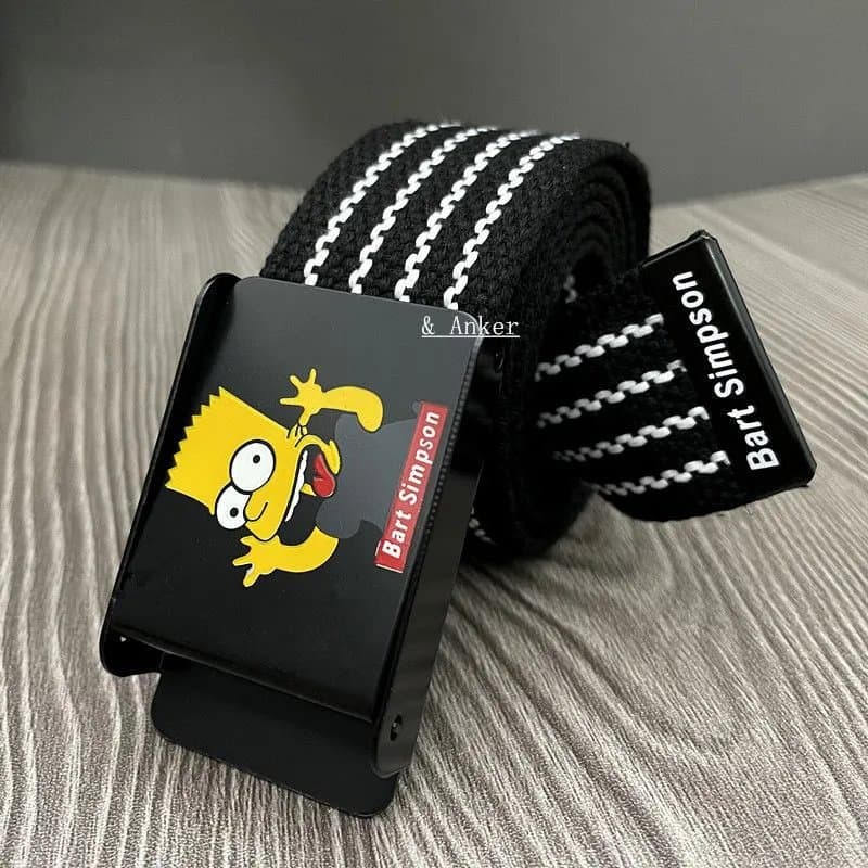Sp5der Web Belt Rainbow Stripe — 标准款 · 辛普森黑