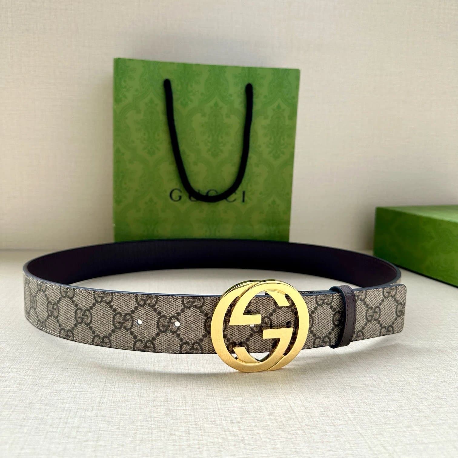 Gucci GG Marmont Belt GG Supreme Canvas