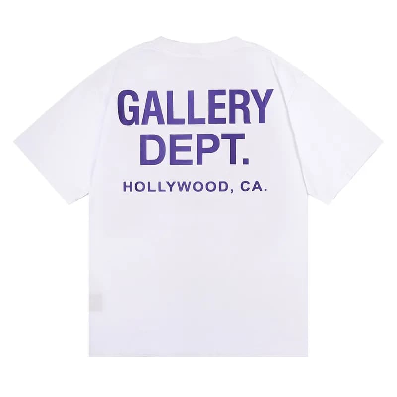 Gallery Dept. Graphic Tee Hollywood CA — 白紫色