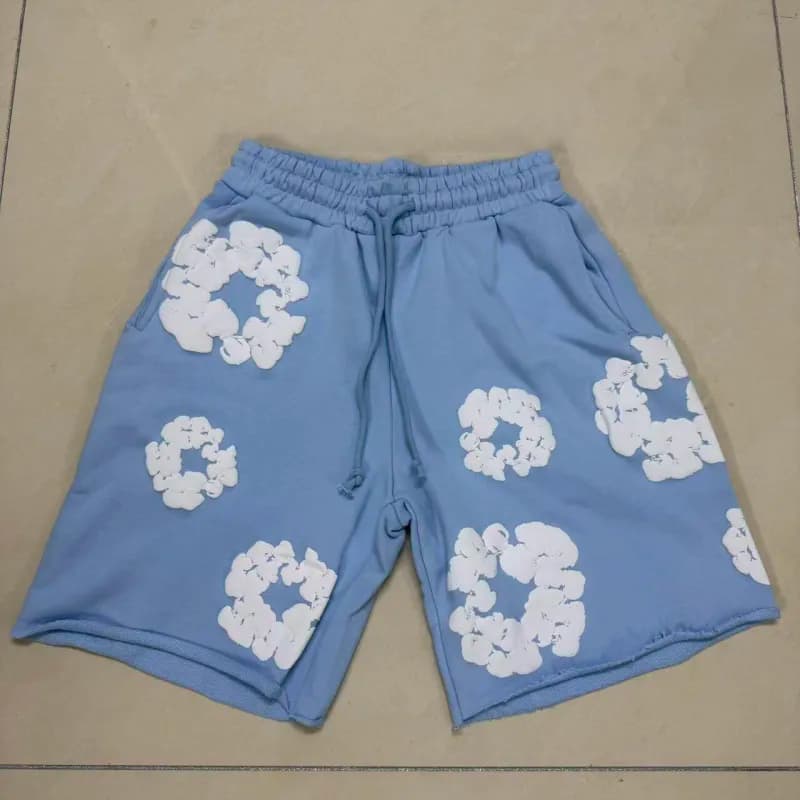 Balenciaga Floral-Printed Shorts Cloud Motif