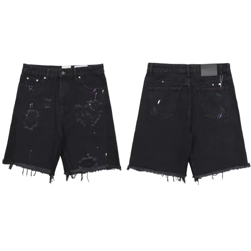Dior B22 Shorts Distressed Paint-Splatter