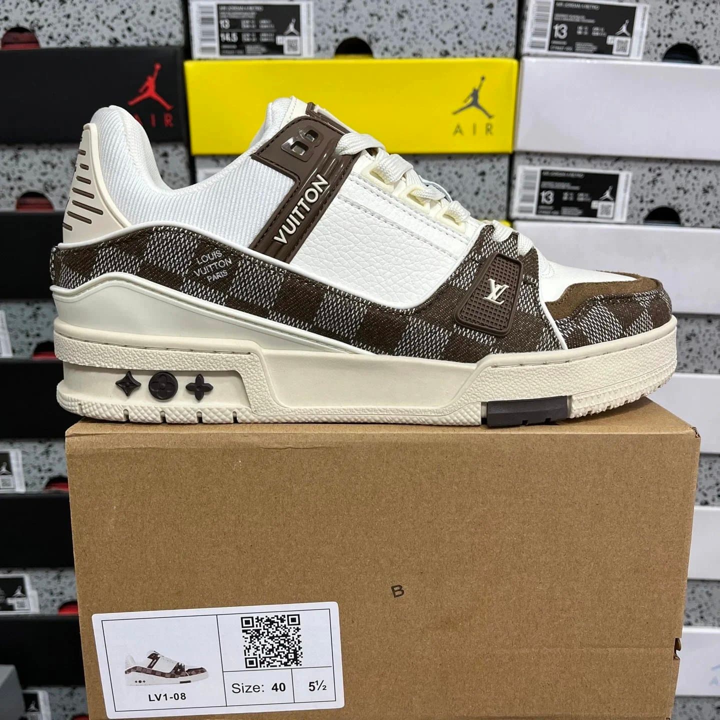 Louis Vuitton × Jordan LV Trainer Damier Canvas