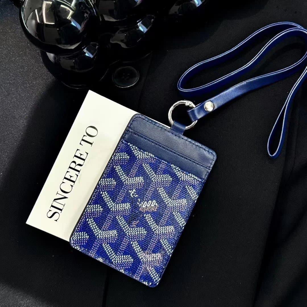 Goyard Cardholder Lanyard Goyardine Canvas