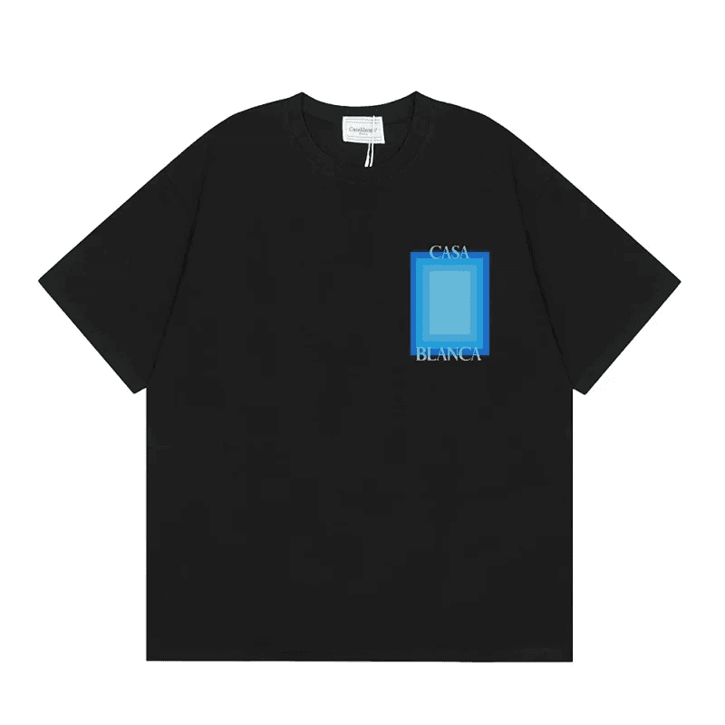 Prada Logo T-Shirt Triangle Logo — Casablance-黑色3
