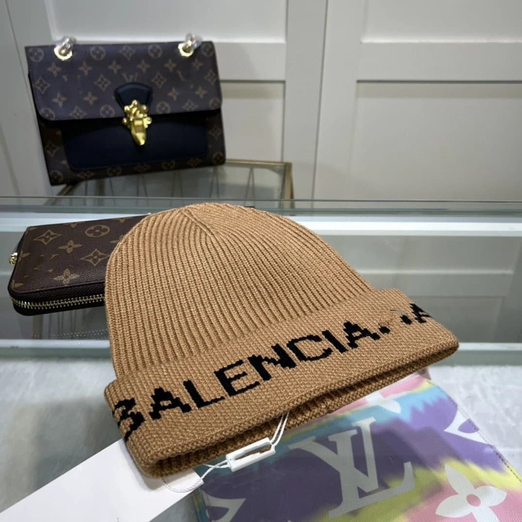 Knit Beanie Balenciaga Logo