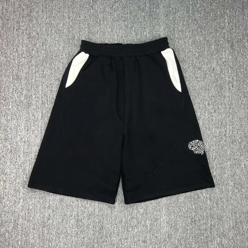 Travis Scott Track Shorts Black/White Panel