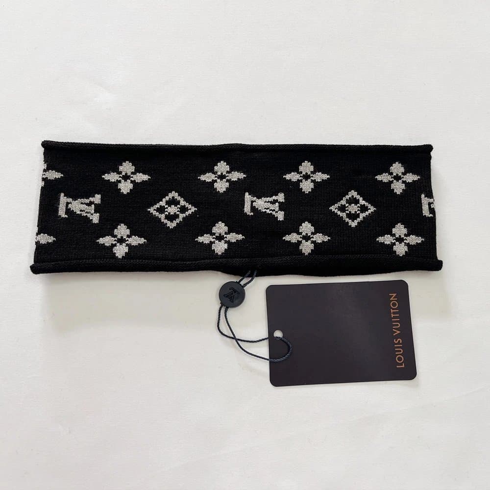 Louis Vuitton Monogram Knit Headband LV Motif