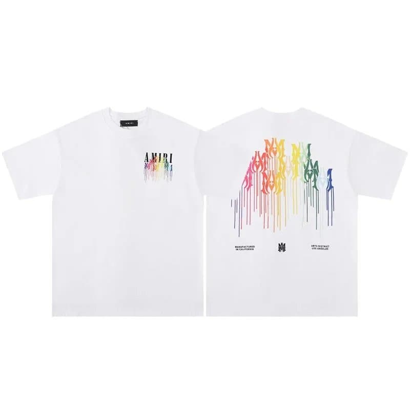 Amiri Drip Logo Tee Multi-Drip — 11