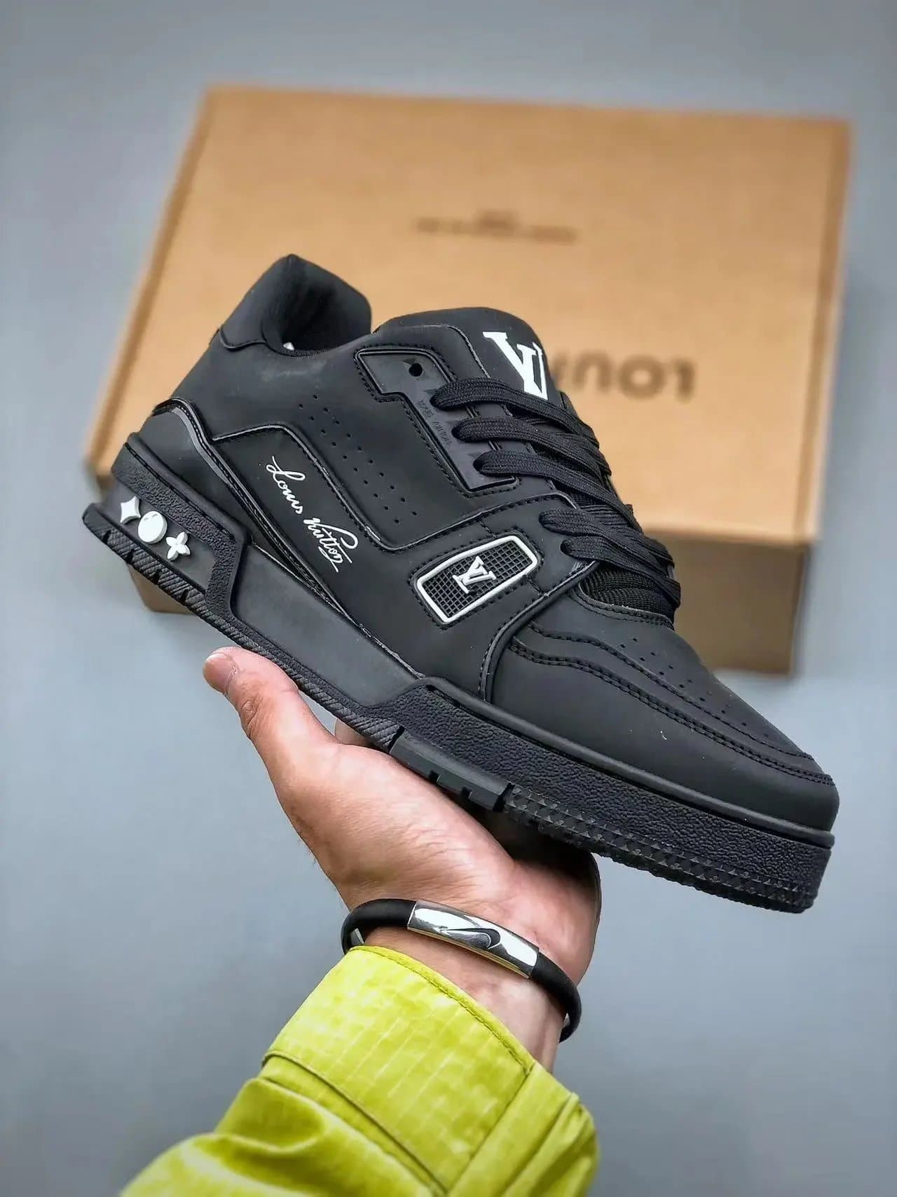 Louis Vuitton LV Trainer Leopard Studs — 37