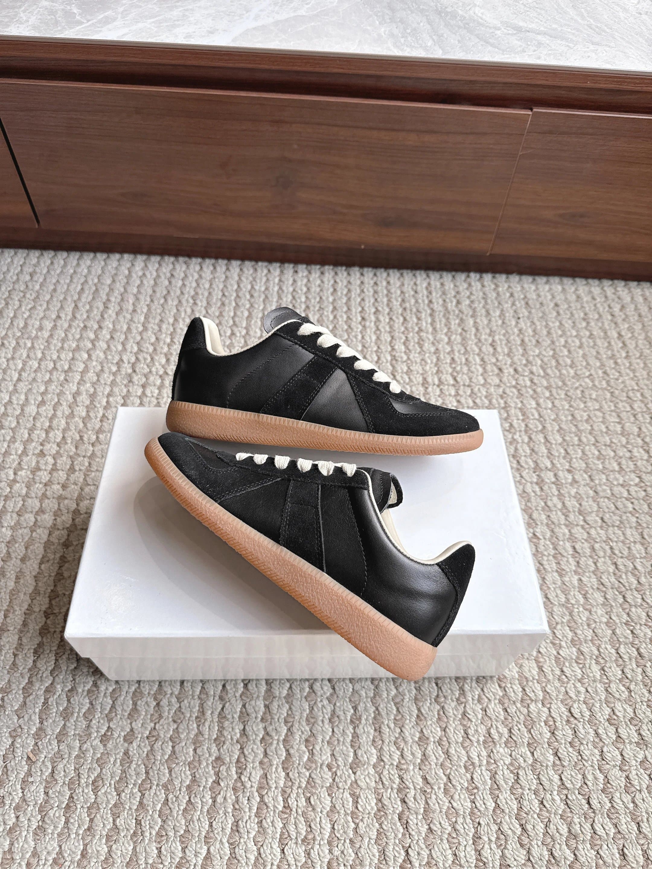 Maison Margiela Future Sneaker Black Suede Leather