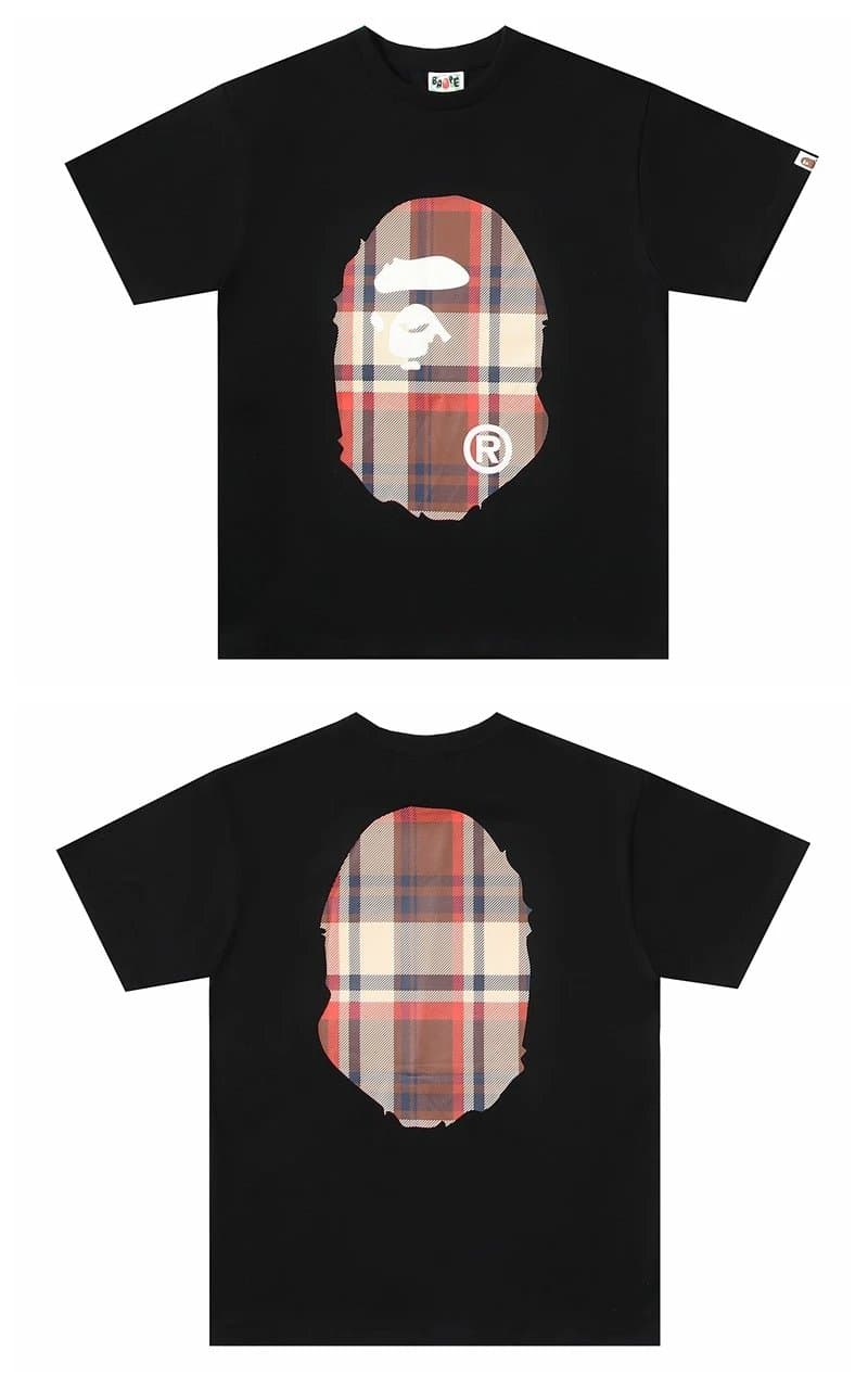 BAPE Ape Head Tee Plaid Ape Head — 11