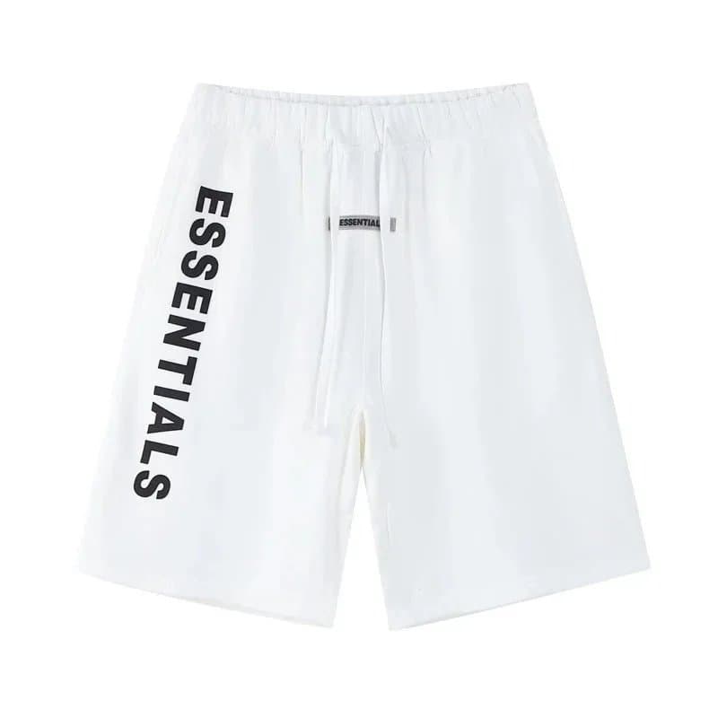 Fear of God Essentials Logo Shorts Essentials Print — 2202白色（硅胶字母）