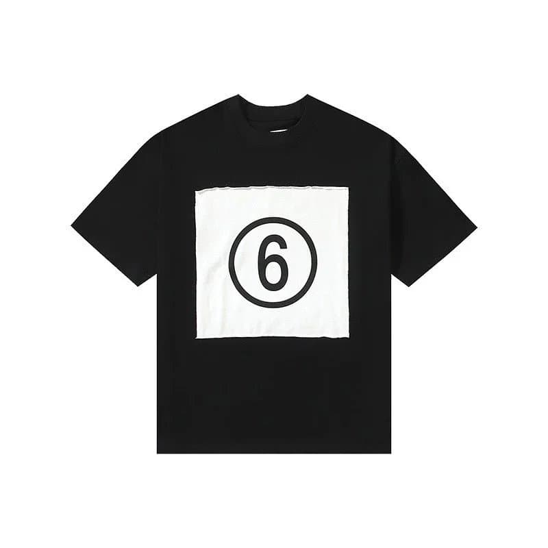 Maison Margiela Numbered Patch Tee Black Patch Print — A34