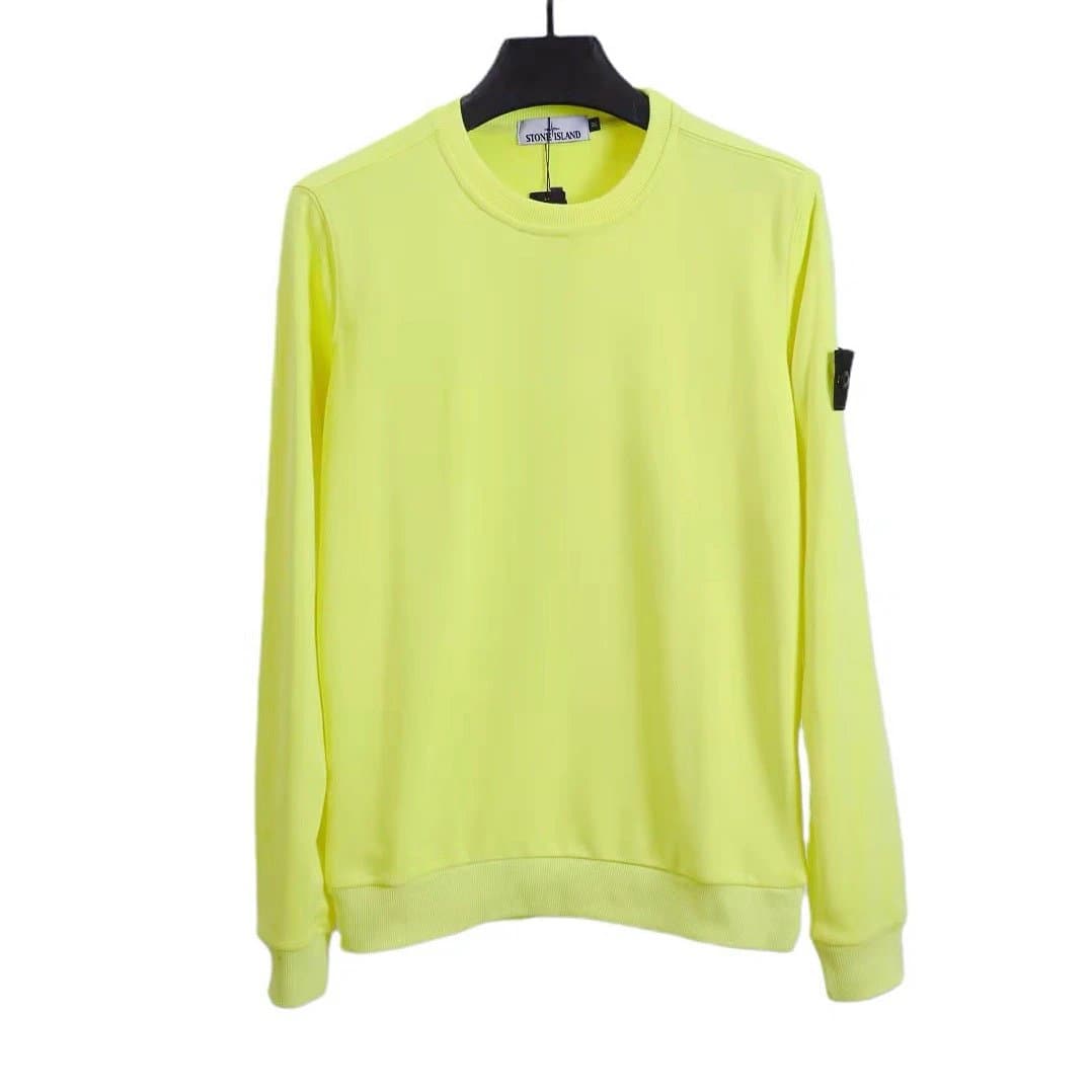 Stone Island Crewneck Sweatshirt Solid Yellow — 黄色